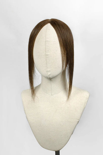 Hair Hairline Topper: Breathable Lace|Halo Wire|Natural Look Medium Brown #4