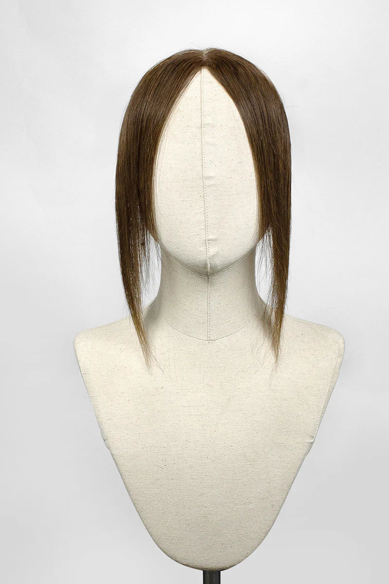 Hair Hairline Topper: Breathable Lace|Halo Wire|Natural Look Medium Brown #4