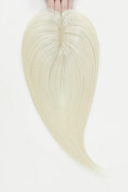 Flavia Silk Top Remy Human Hair Topper #Platinum Blonde #60