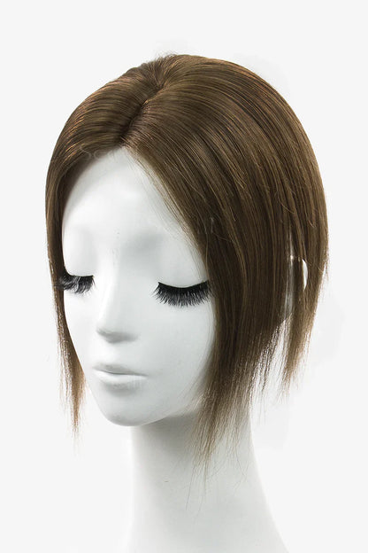 Flavia Silk Top Remy Human Hair Topper Light Brown #6